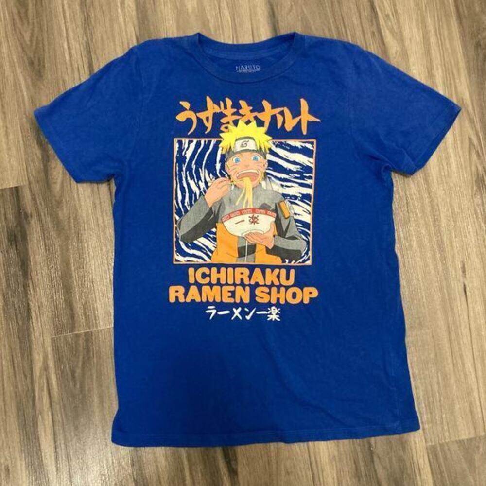 Naruto Shippuden Ichiraku Ramen Shop Kids XL Blue‎ T-Shirt Children's